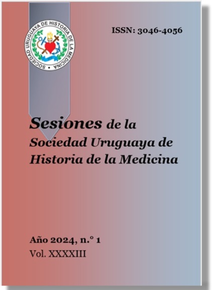 Tapa de Sesiones de la Sociedad Uruguaya de Historia de la Medicina