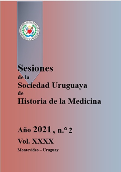 Tapa de Sesiones de la Sociedad Uruguaya de Historia de la Medicina