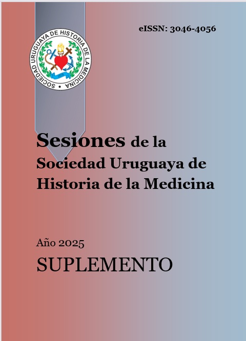 Tapa de Sesiones de la Sociedad Uruguaya de Historia de la Medicina
